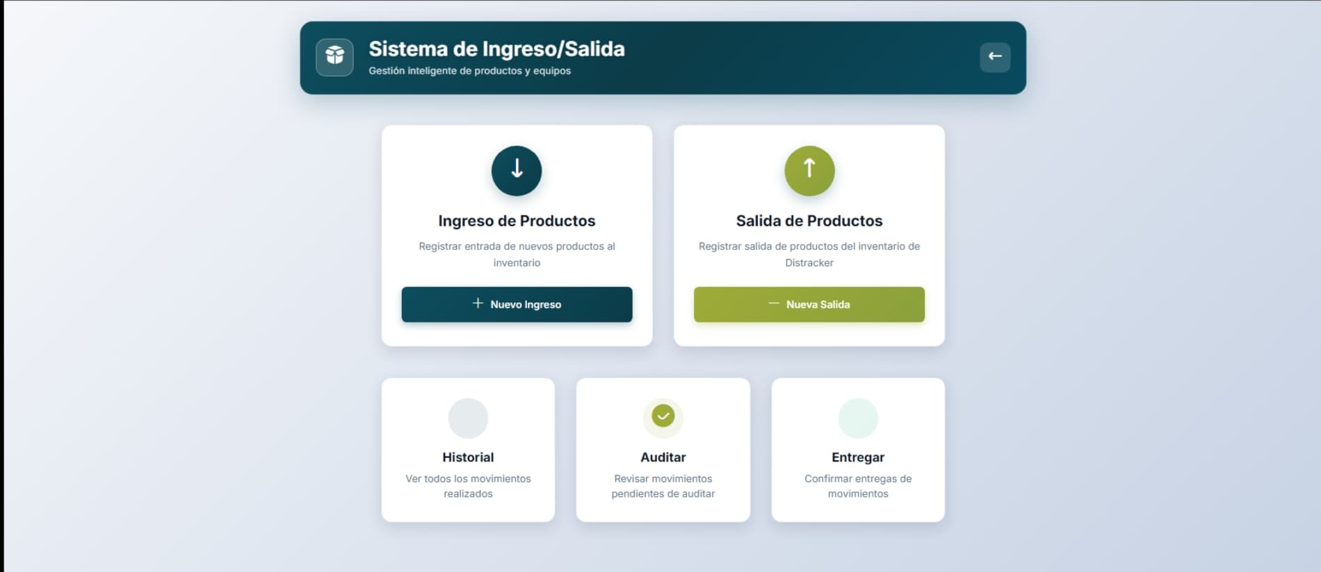 Gestión de entradas y salidas de bodega